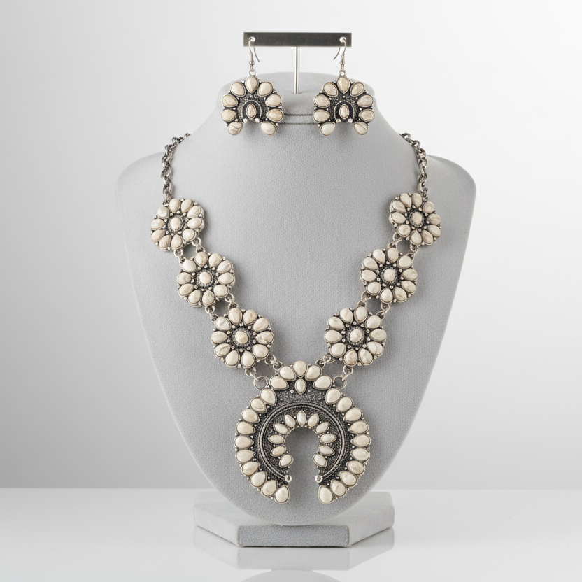 Squash Blossum Turquoise Set