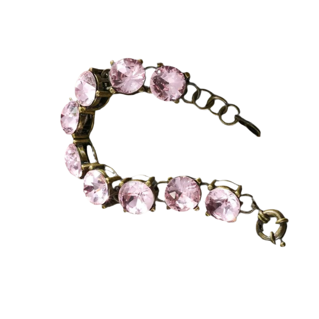 Pink Rhinestones Bracelet