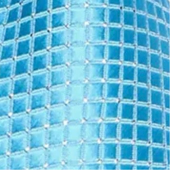 Blue Silver Necktie Set