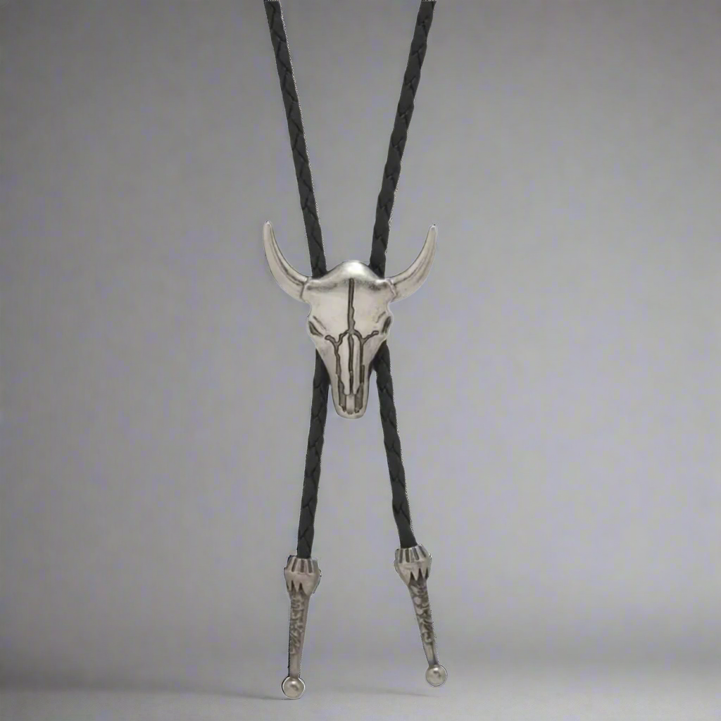 Western Skull Bolo Necktie