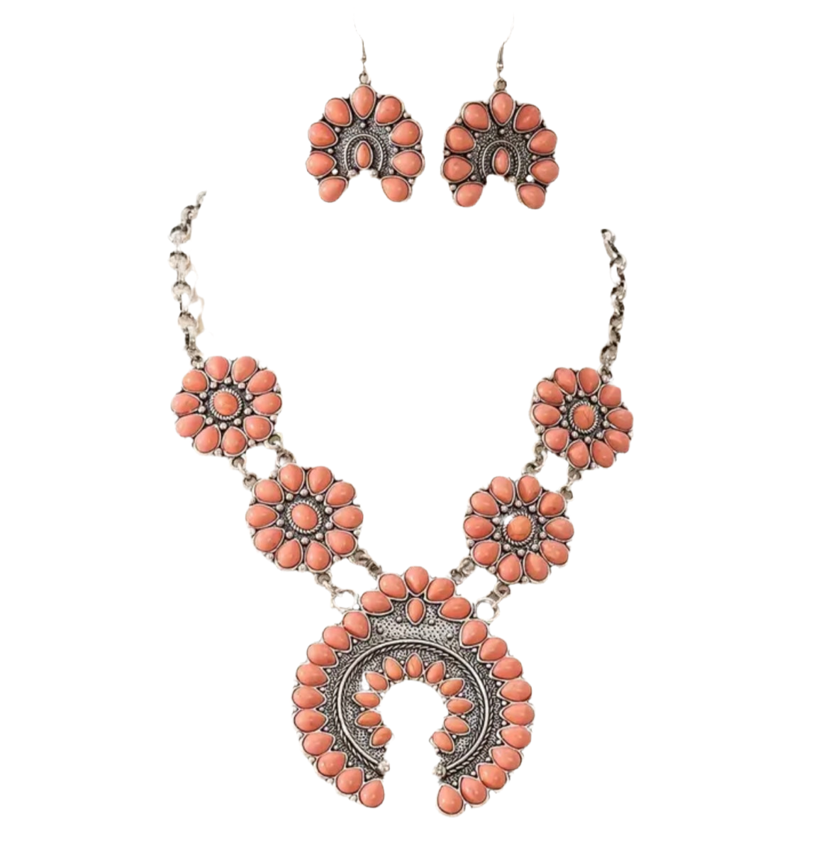 Turquoise Squash Blossum Set