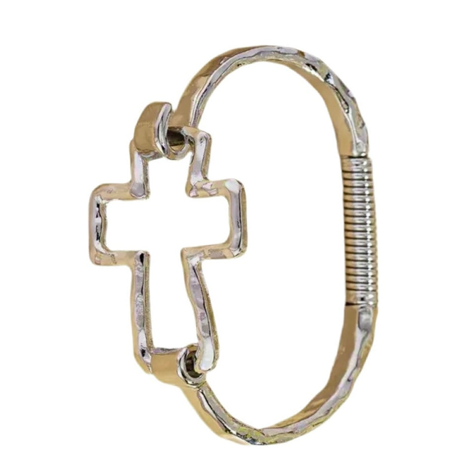 Cross Silver Bracelet