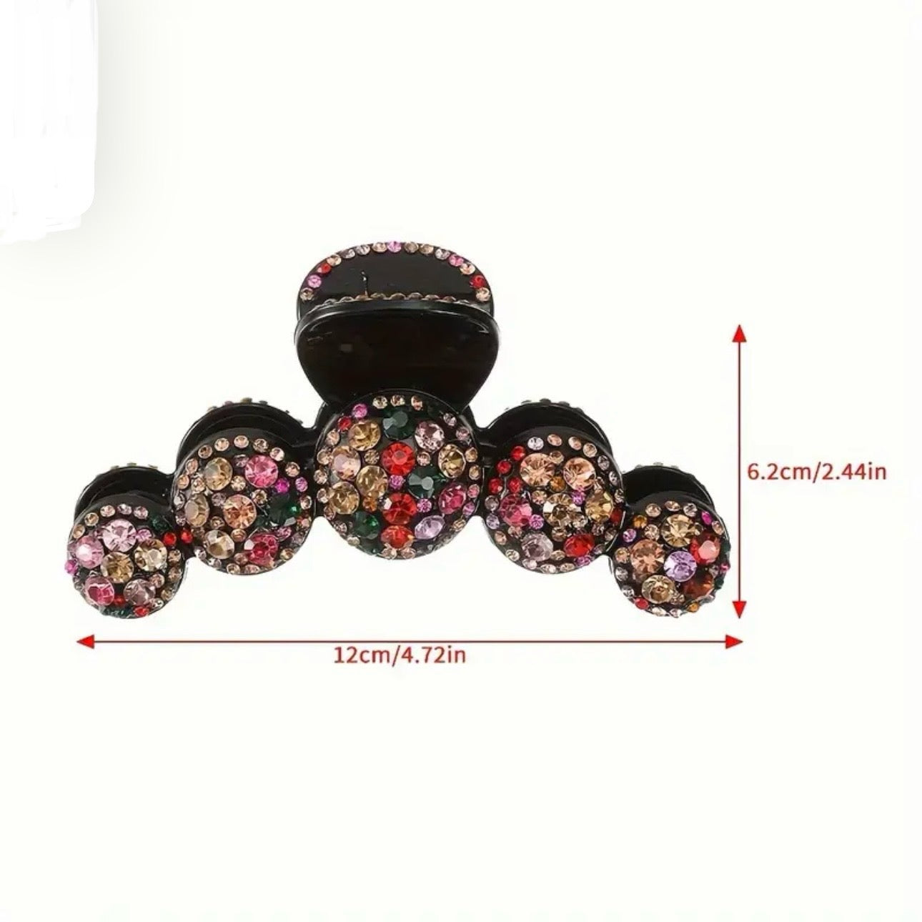 Multicolor Rhinestone Hair Claw