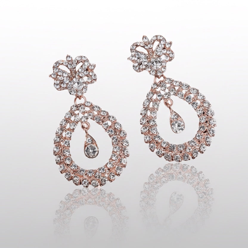 Rose Gold Pendant Jewelry Set