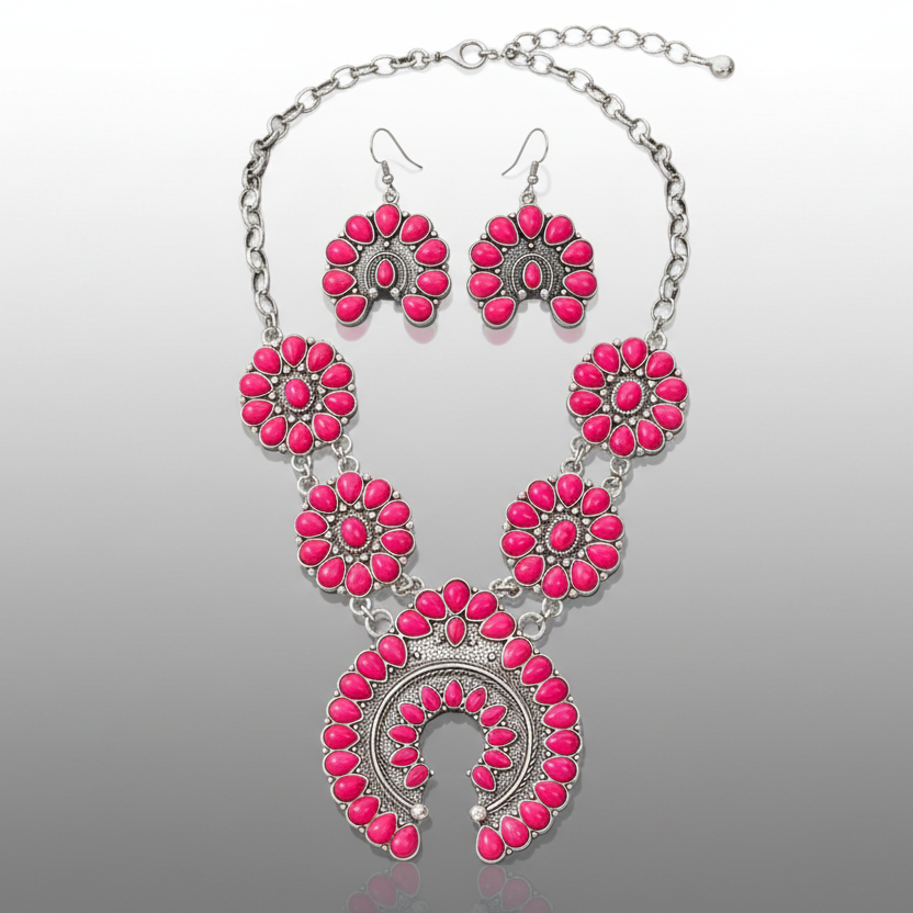 Squash Blossum Turquoise Set