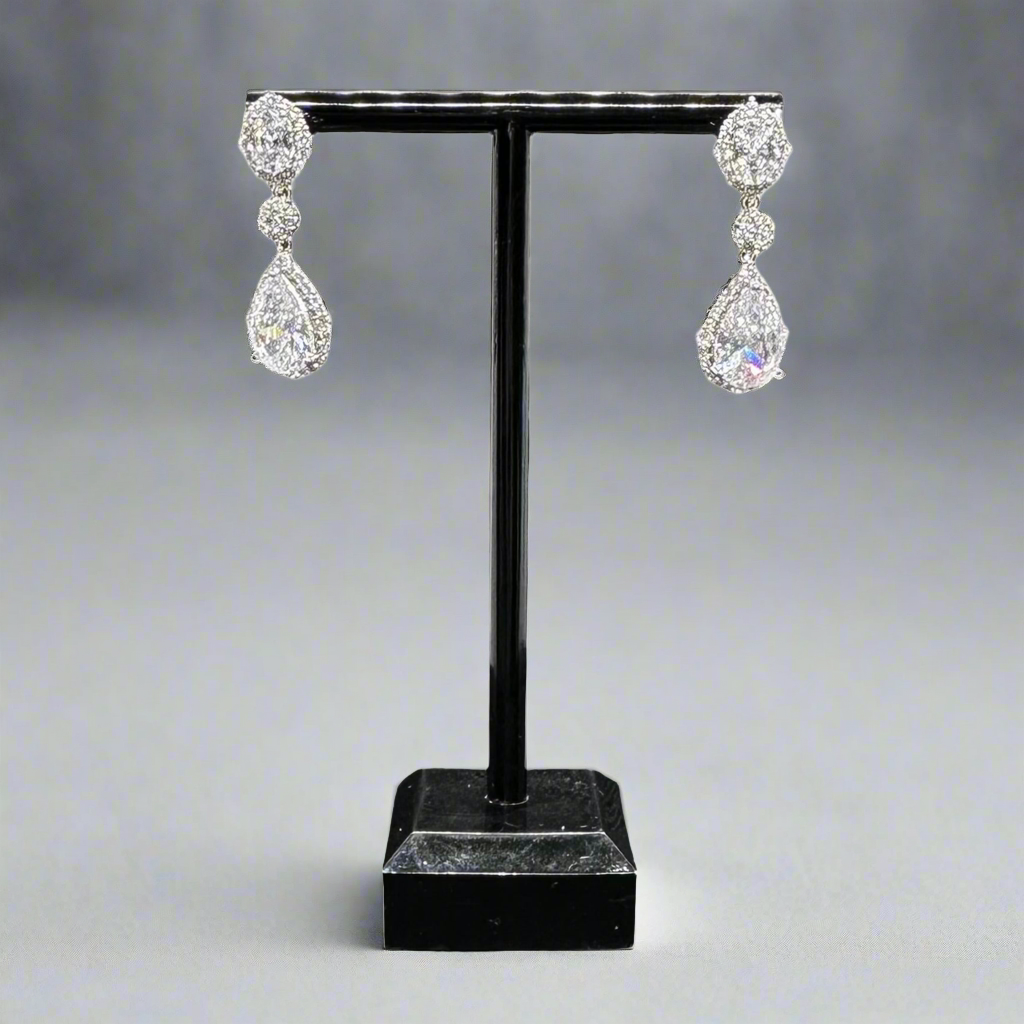 Zircon 925 Silver Earrings