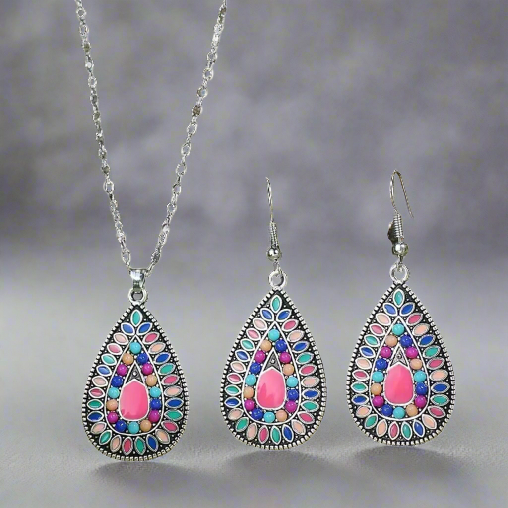 Pink Boho Vibe Jewelry Set