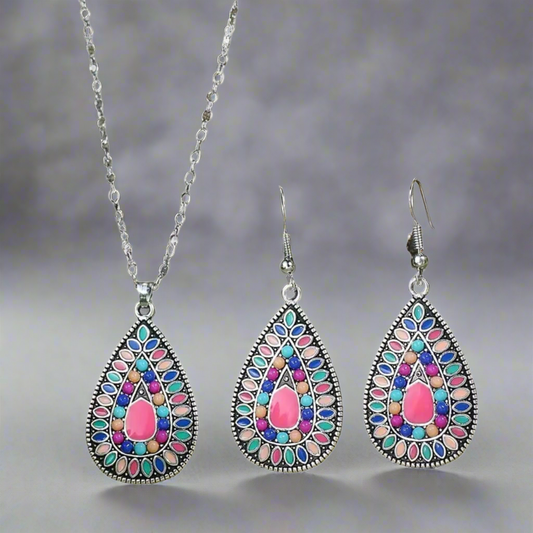 Pink Boho Vibe Jewelry Set