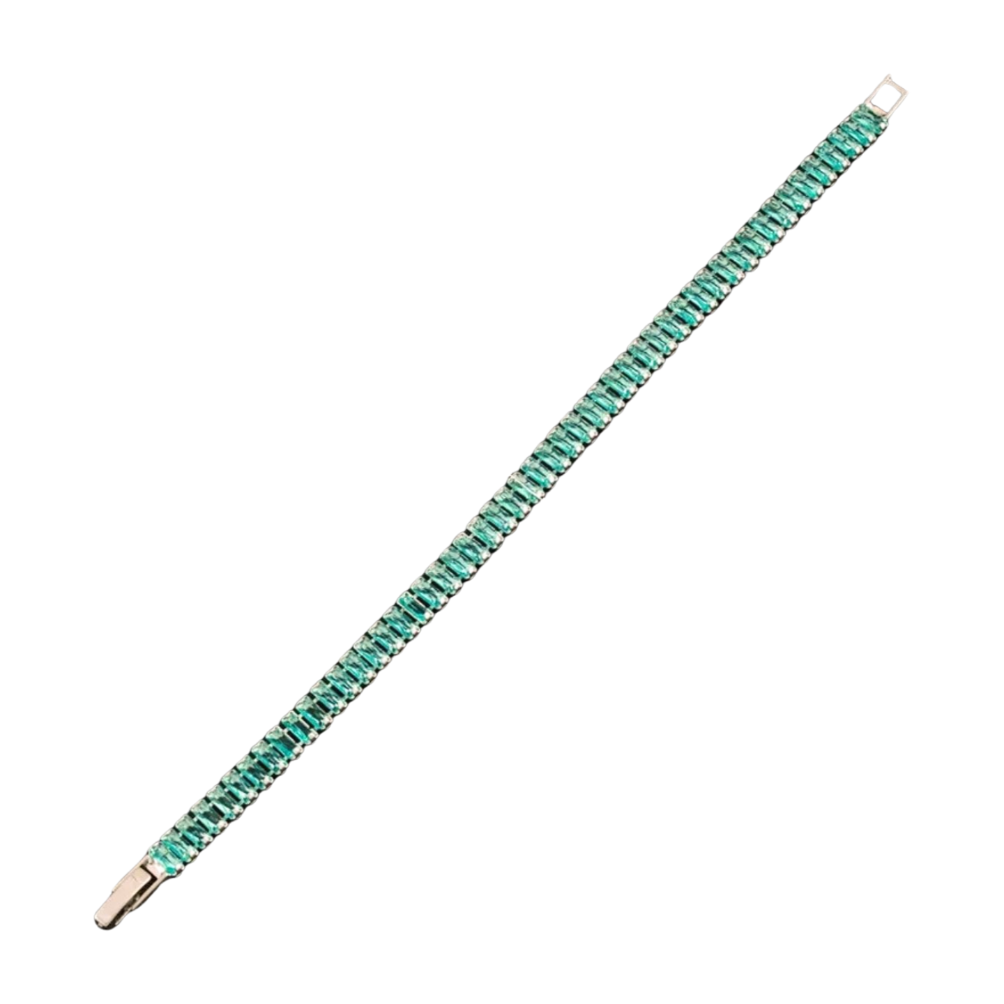 Green Tennis Bracelet