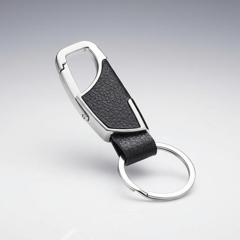 Black Keychain With Clip