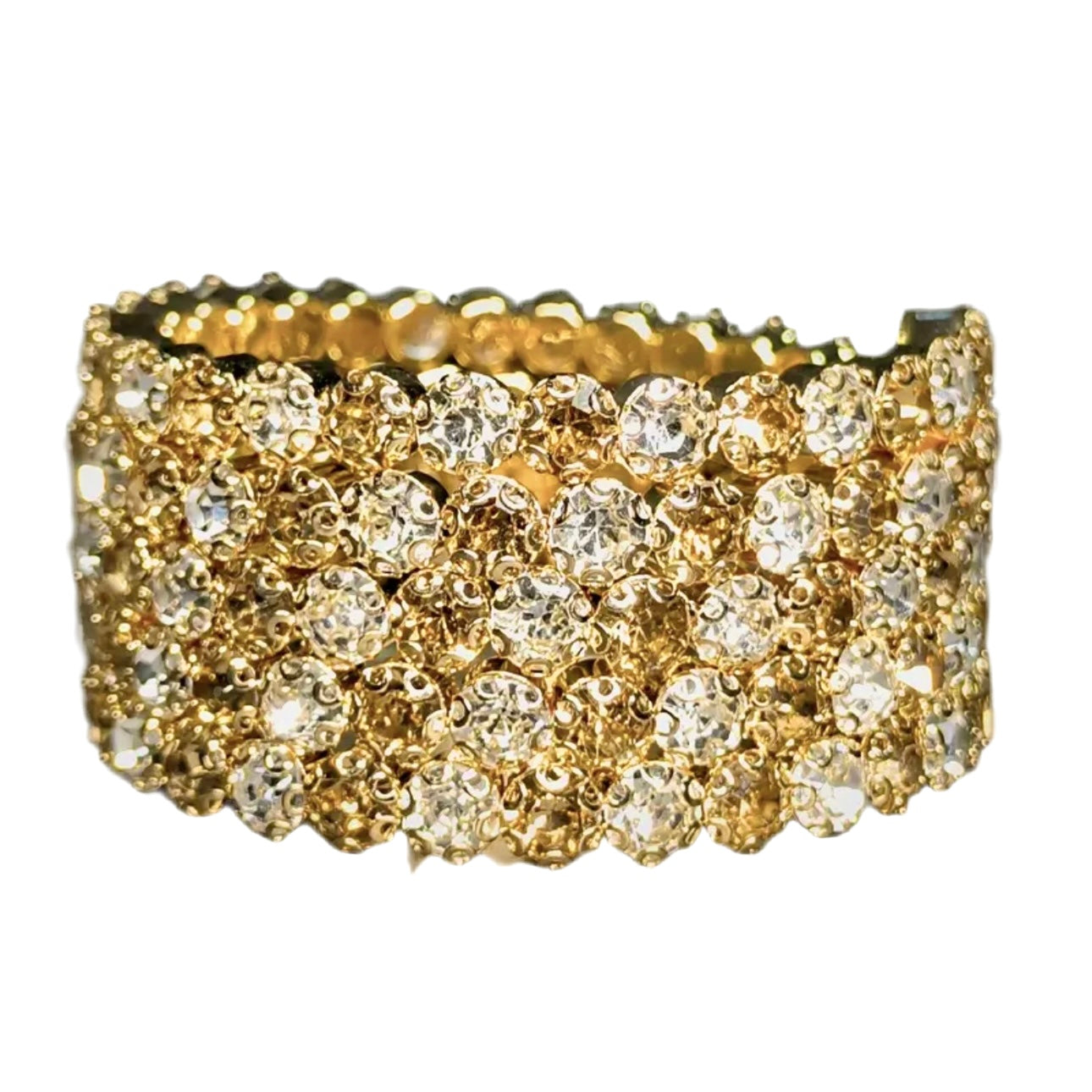 Flexible 5 Row Bracelets-Gold Setting