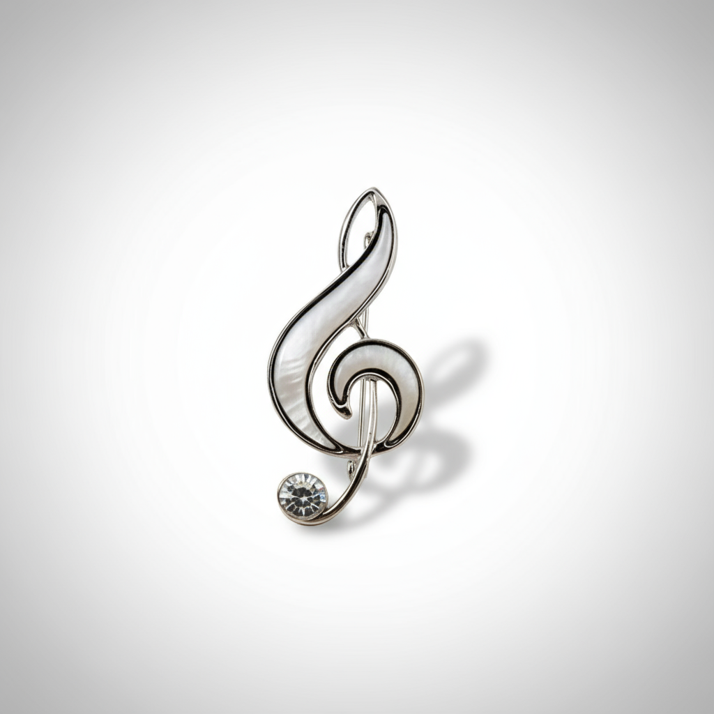 Treble Clef Music Note Lapel Pin/Brooch