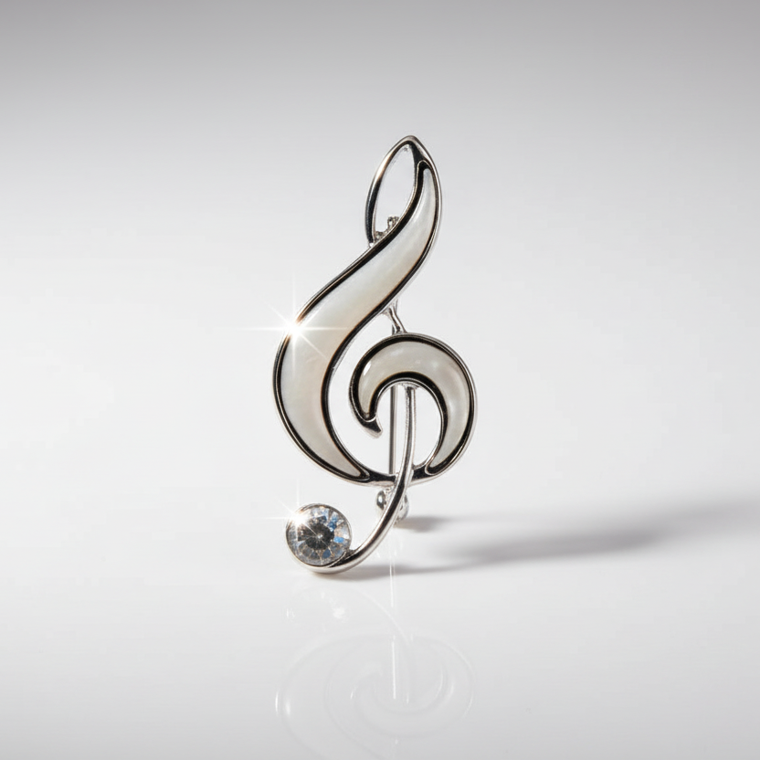 Treble Clef Music Note Lapel Pin/Brooch