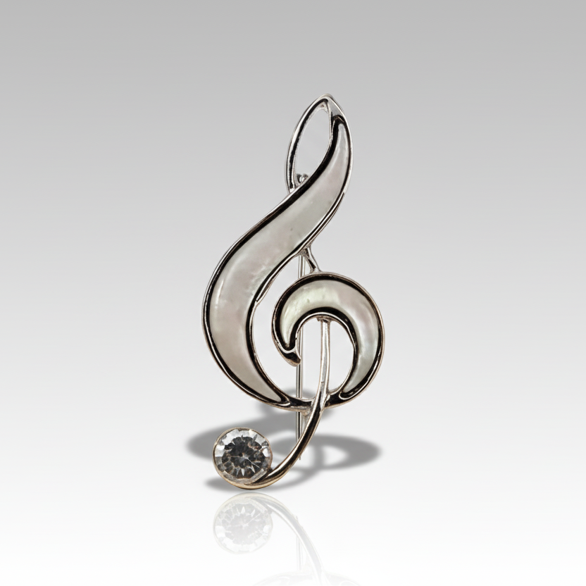 Treble Clef Music Note Lapel Pin/Brooch