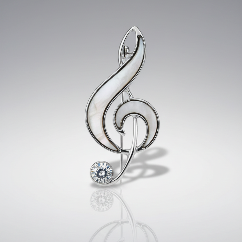 Treble Clef Music Note Lapel Pin/Brooch