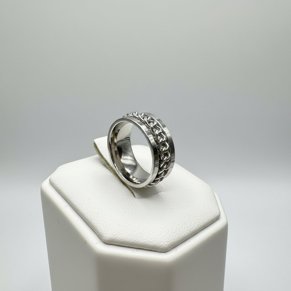Chain Spinner Stainless Steel Ring