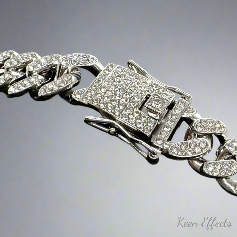 Silver Cuban Chain Bracelet