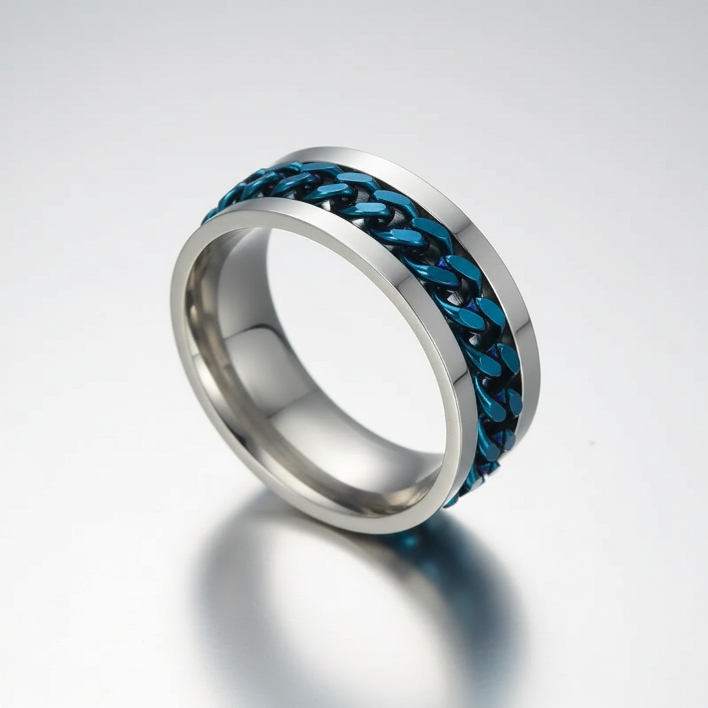 Chain Spinner Stainless Steel Ring