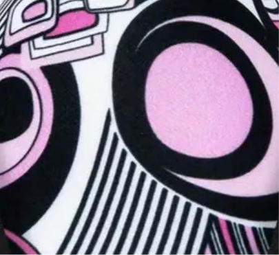 Pink Black White Necktie Set