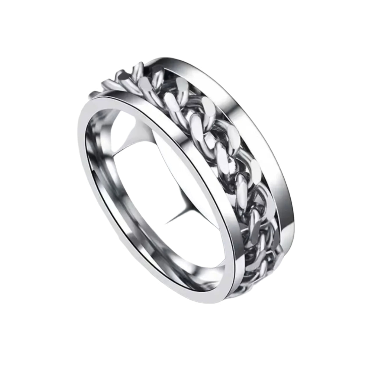 Chain Spinner Stainless Steel  Ring