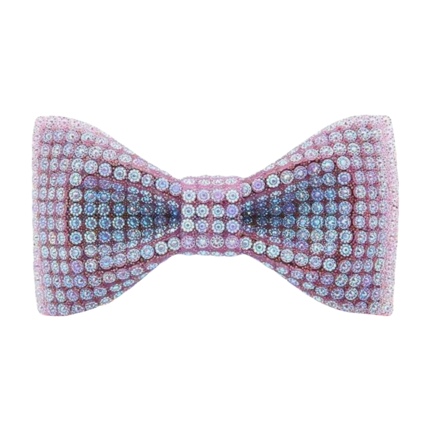 Purple Beaded Bowtie