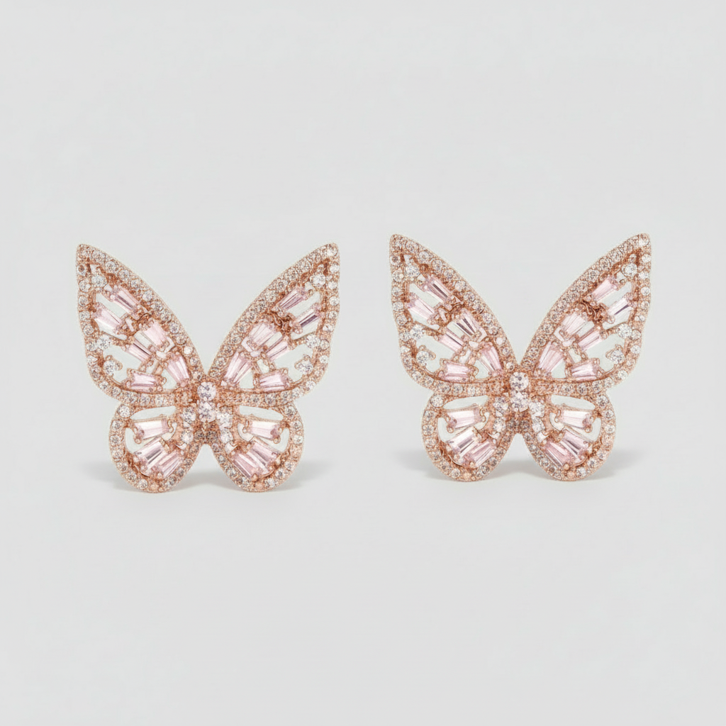 Butterfly Zircon Earrings