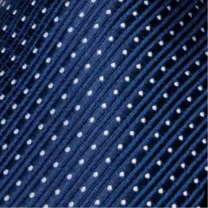 Blue Navy White Dots Necktie Set
