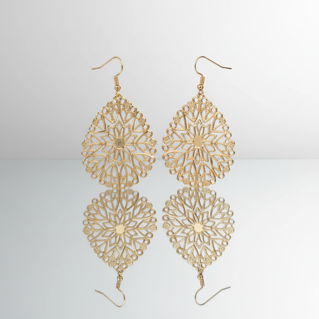 Filigree Gold Earrings