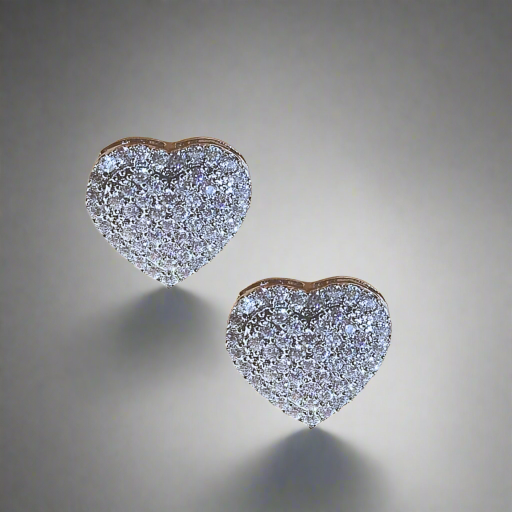 Heart Stud Earrings