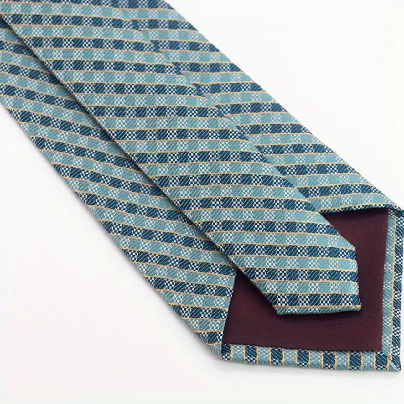 Green Sage Plaid Necktie Set