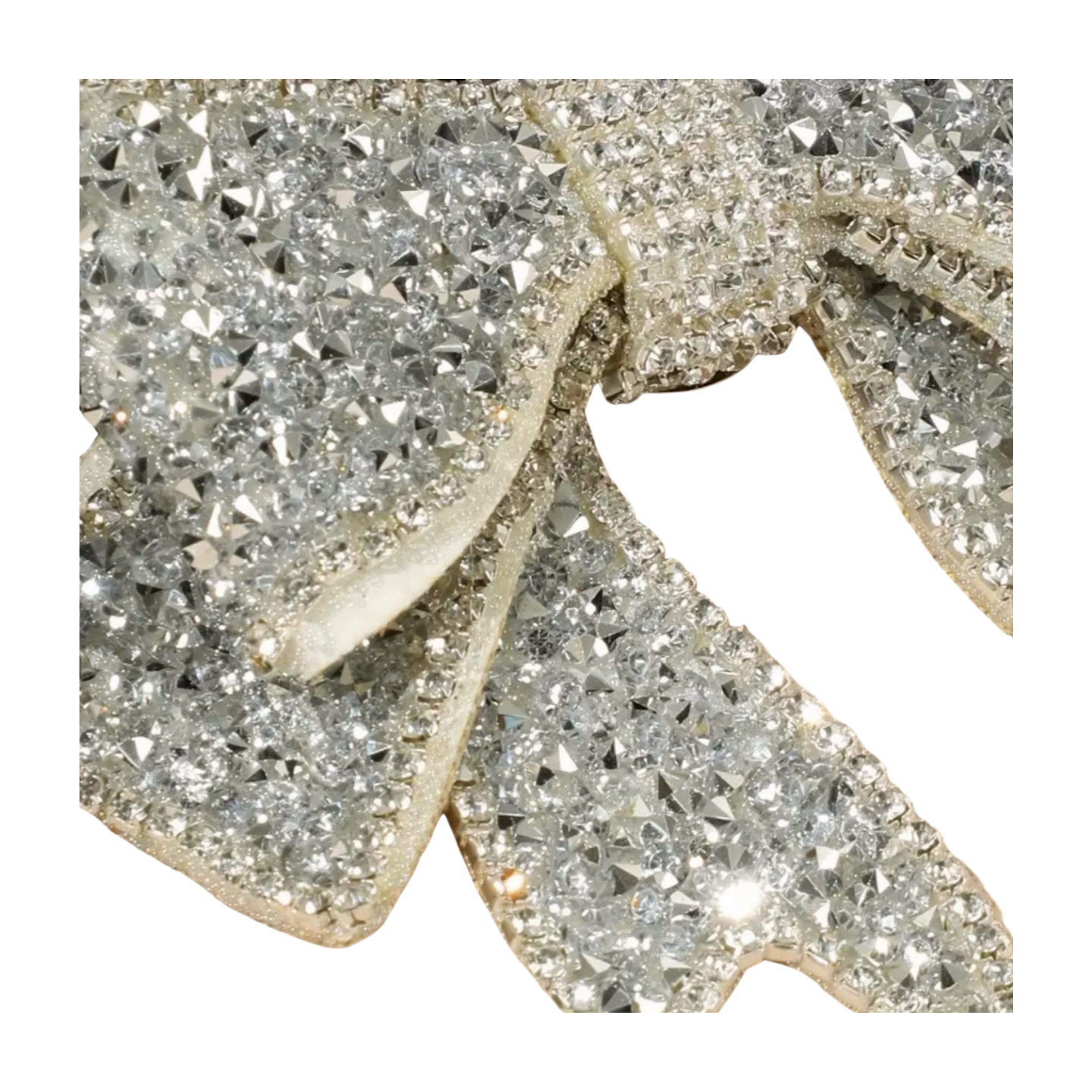 Silver Bowtie Brooch Pin