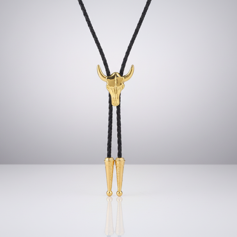 Western Skull Bolo Necktie