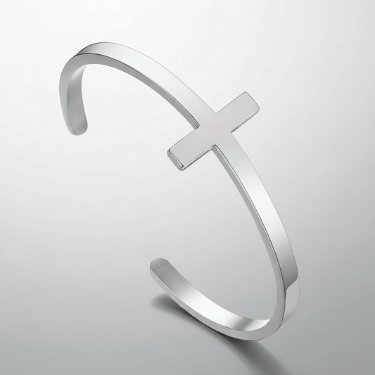 Cross Minimalist Cuff Bracelet