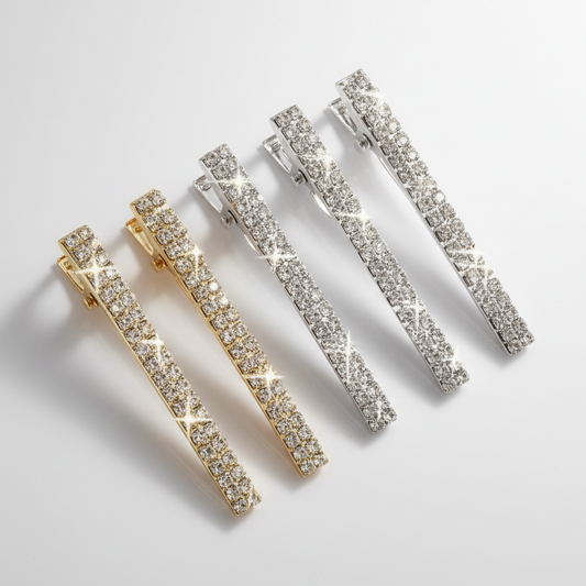 Rhinestone Hair Clips