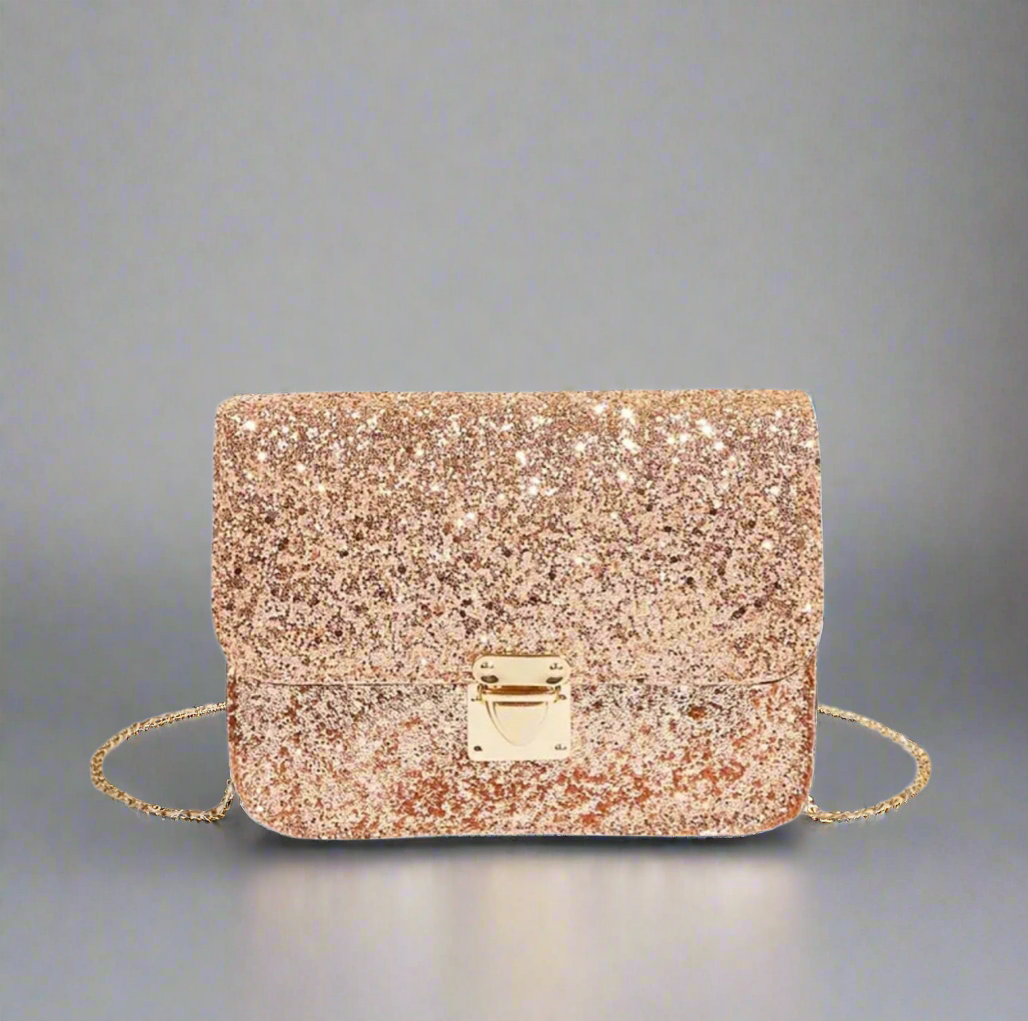 Gold Glittery Evening Purse