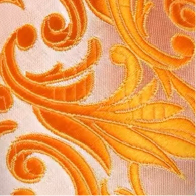 Orange Glimmer Necktie Set