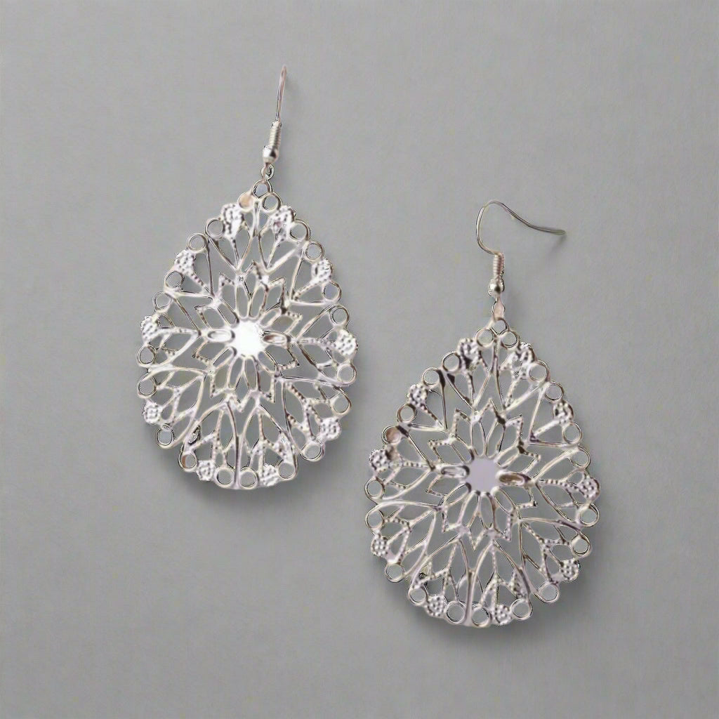Filigree Silver Earrings