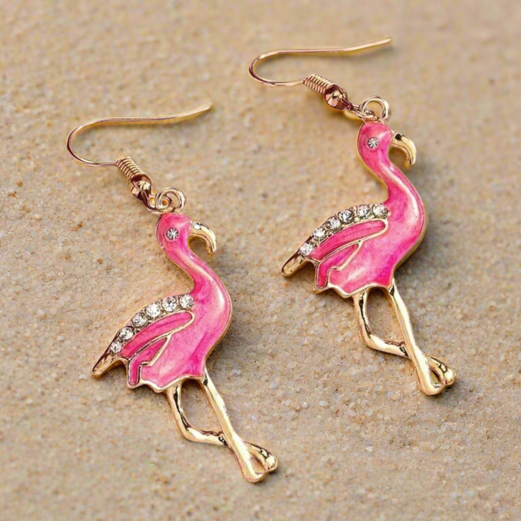 Flamingo Pink Earrings