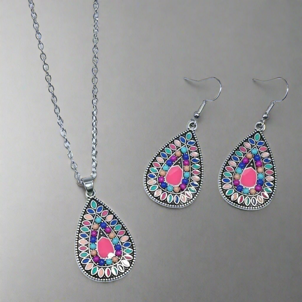 Pink Boho Vibe Jewelry Set