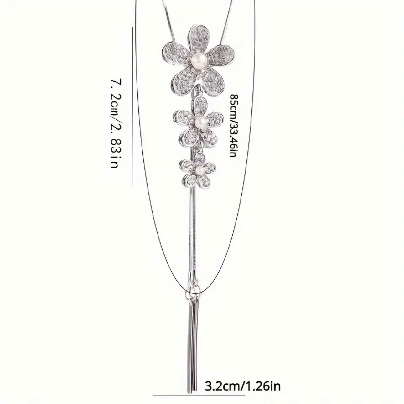 Flower Lariat Necklace