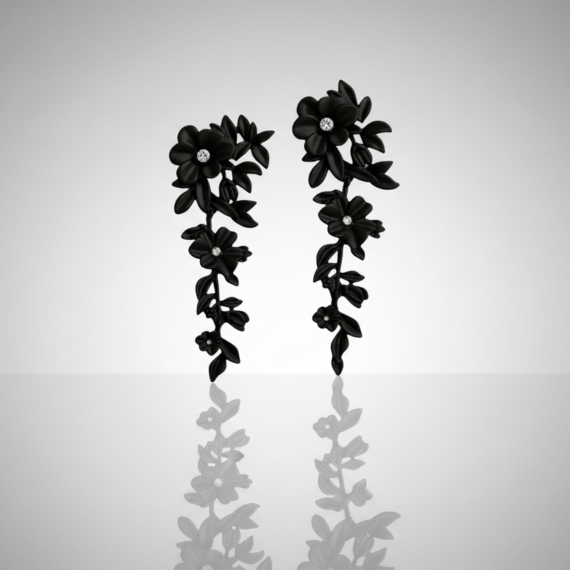 Artistic Floral Earrings