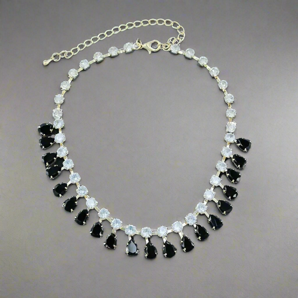 Black Water Drop Necklace
