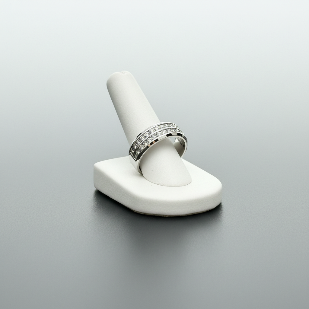 Double Row Rhinestone Band