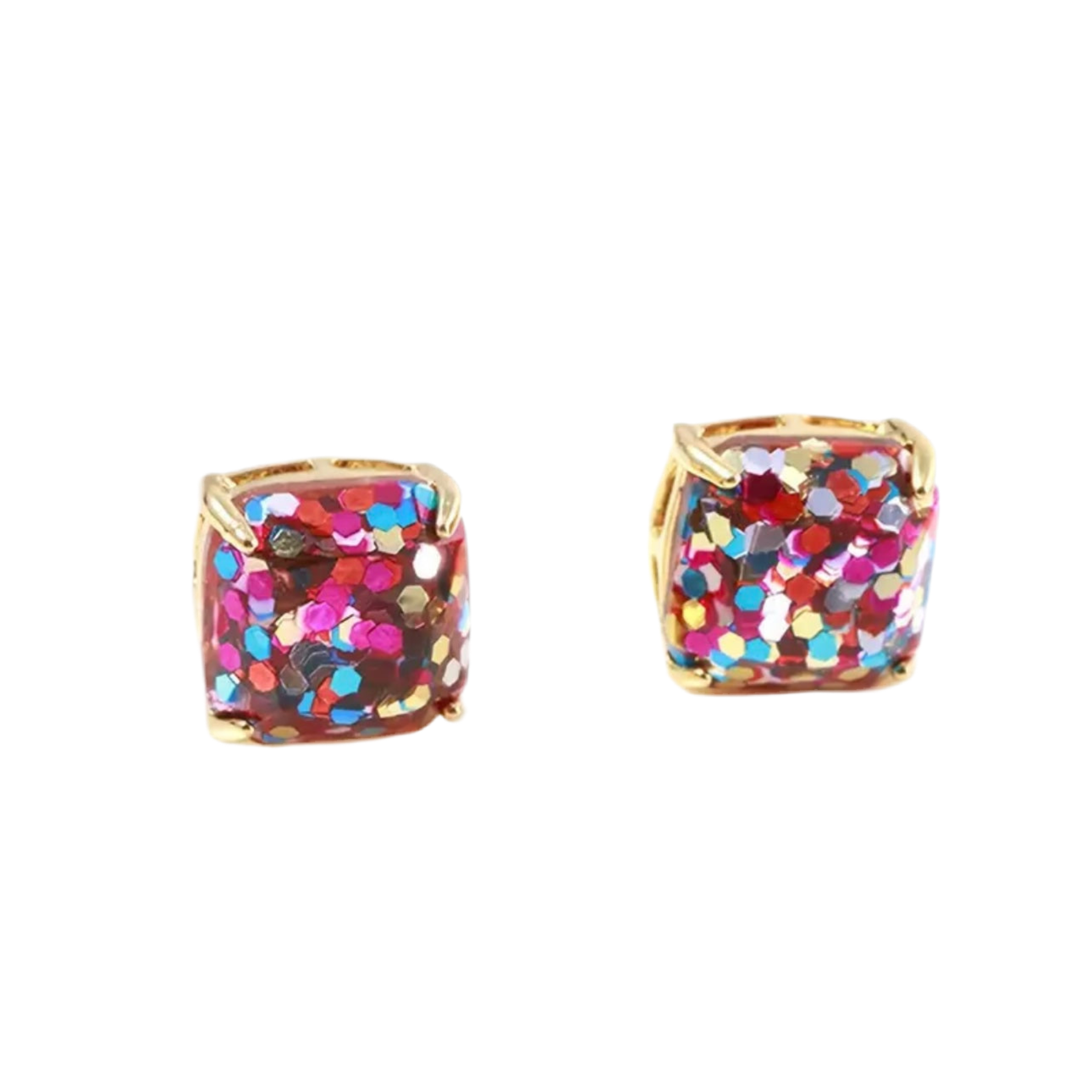 Glitter Confetti Stud Earrings