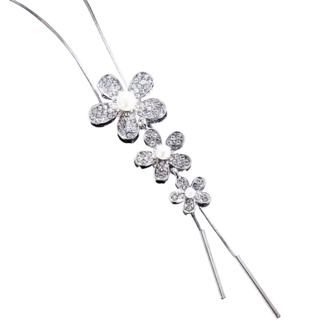 Flower Lariat Necklace