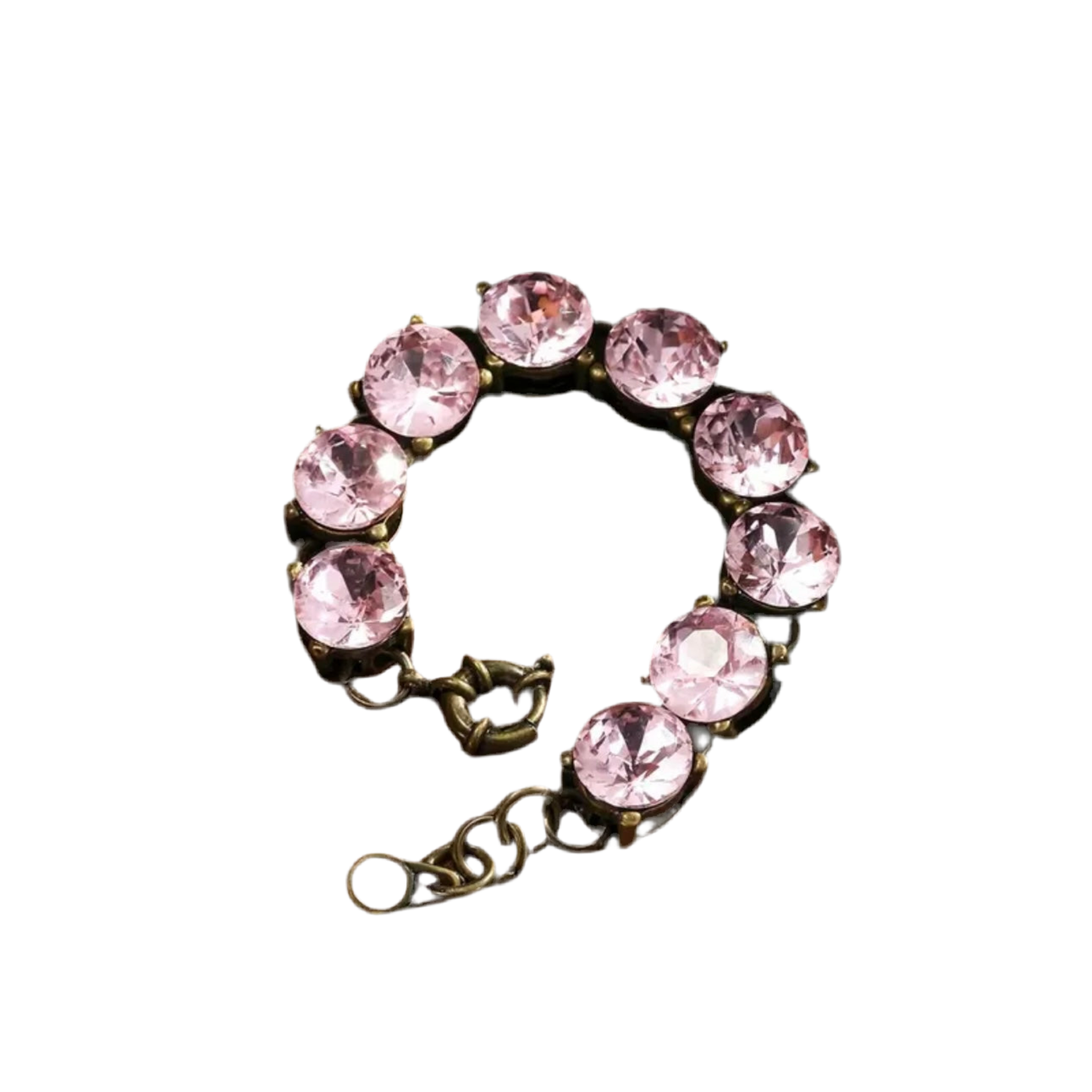 Pink Rhinestones Bracelet