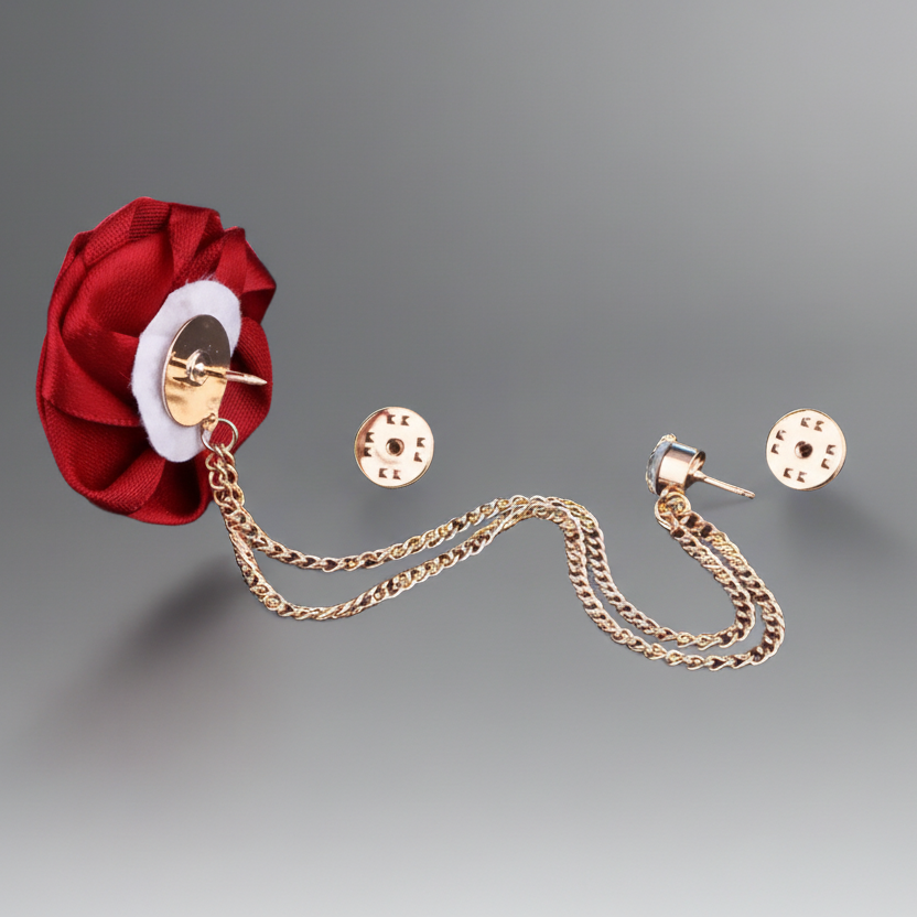Flower Chain Lapel Pin