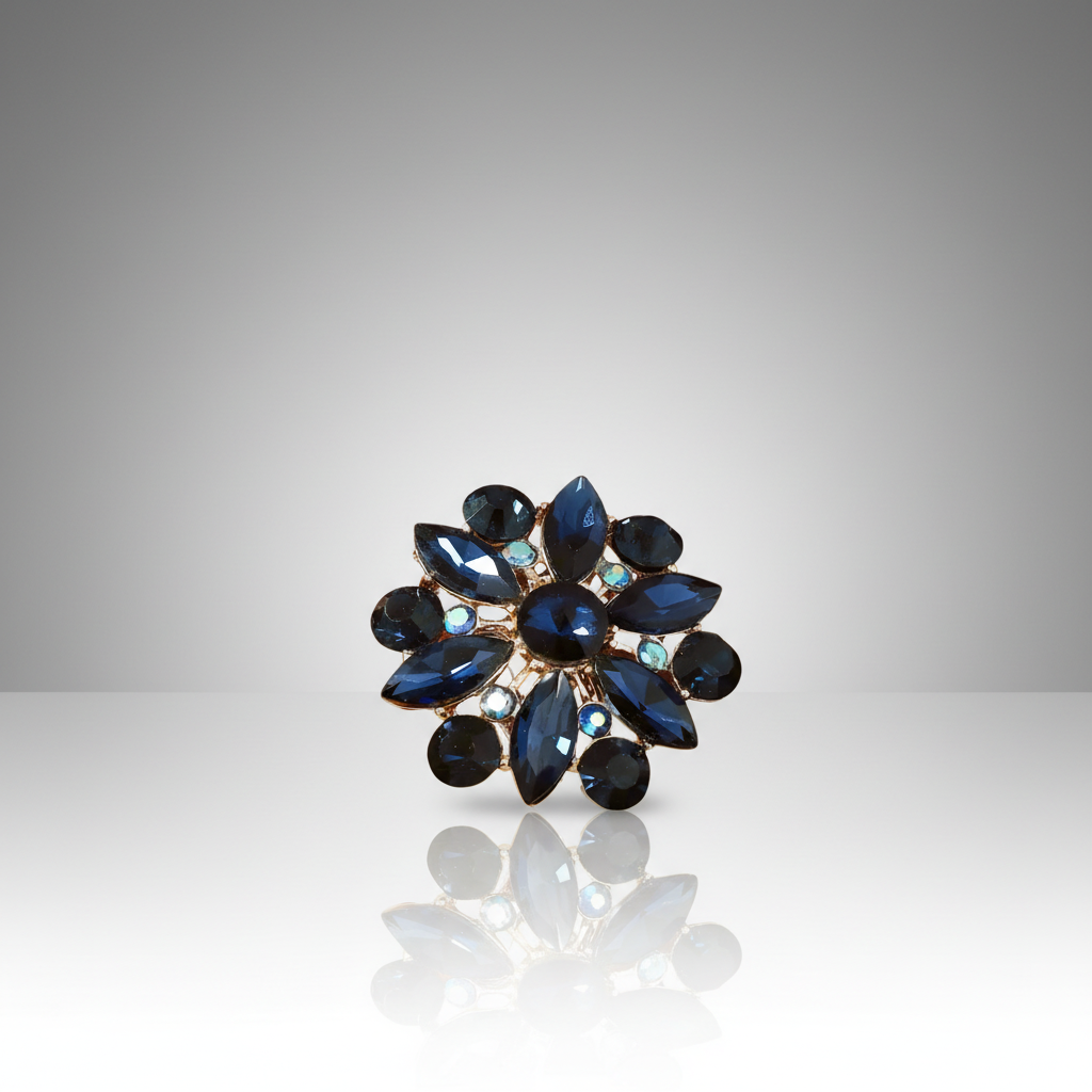 Blue Floral All-Fit Ring