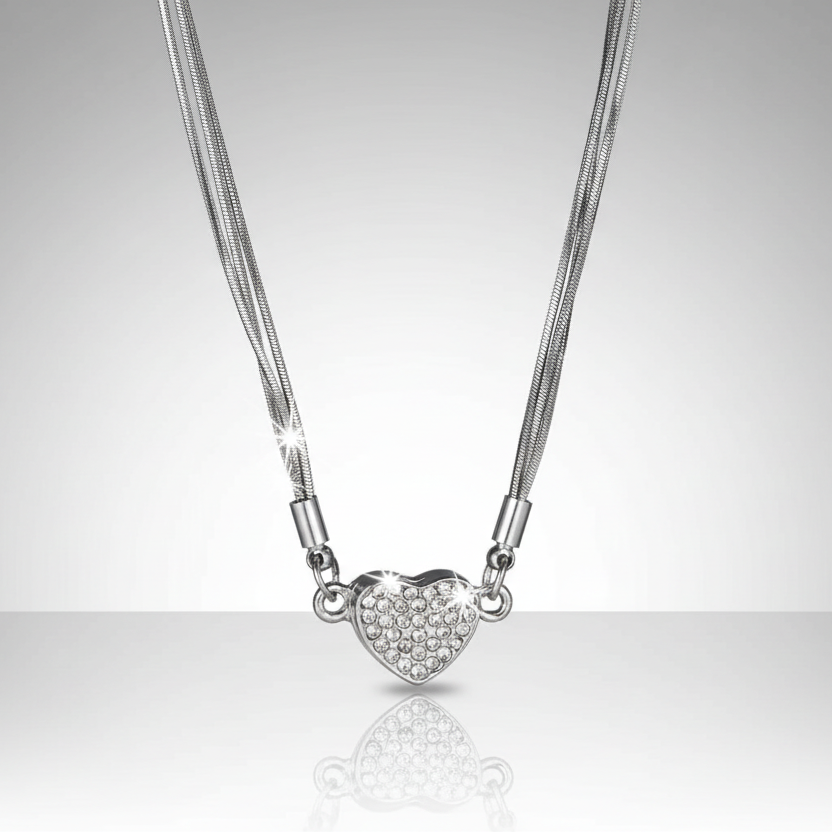 Heart Rhinestone Necklace