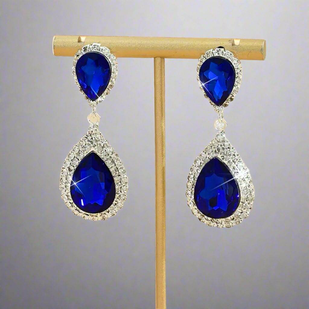 Vibrant Water Drop Earrings